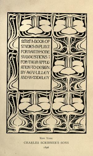 A book of studies in plant form with some suggestions for their application to design