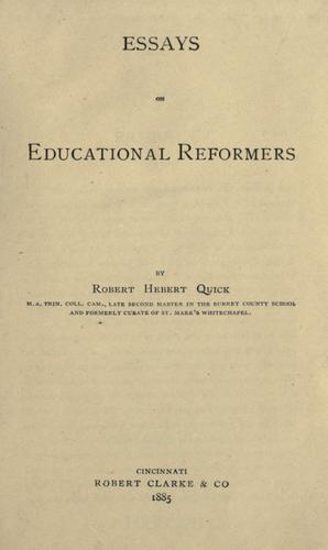 Essays on educational reformers