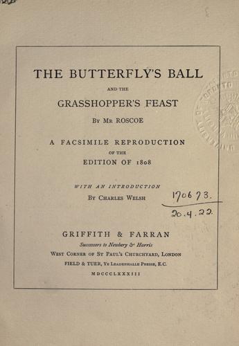 The butterfly's ball and the grasshopper's feast