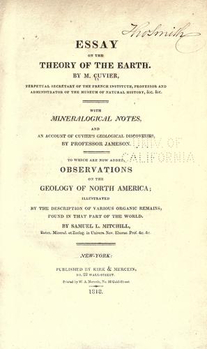 Discours sur les révolutions de la surface du globe