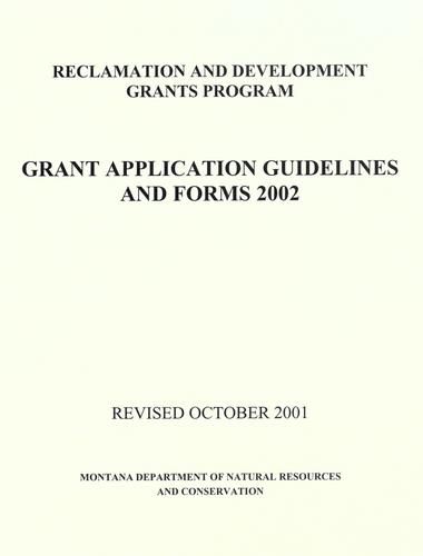 Reclamation and development grants program