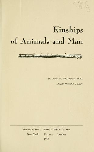 Kinships of animals and man