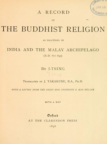 A Record of the Buddhist Religion