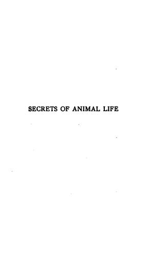 Secrets of animal life