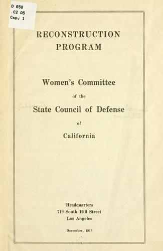 Reconstruction program