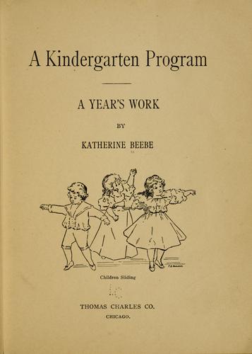 A kindergarten program