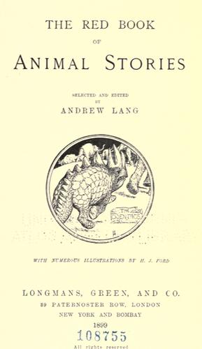 The red book of animal stories