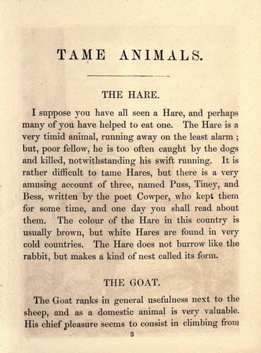 Tame animals