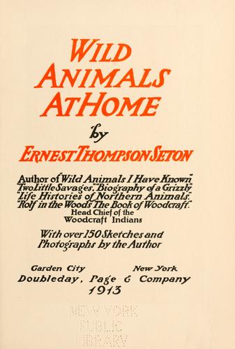Wild animals at home
