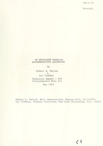 An efficient parallel biconnectivity algorithm