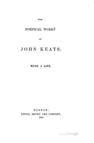 The Poetical Works of John Keats