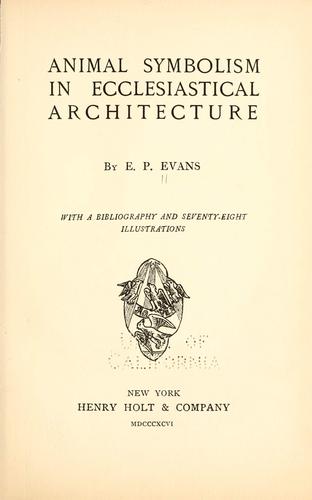 Animal symbolism in ecclesiastical architecture