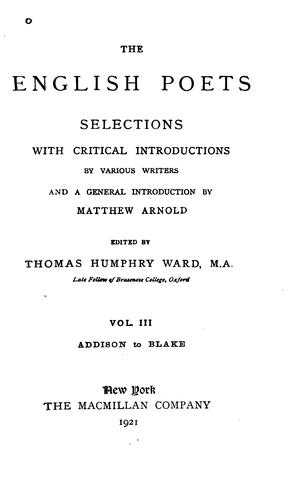 The English Poets