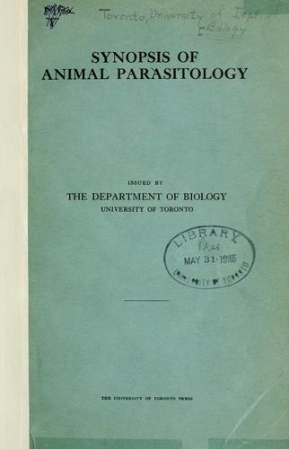 Synopsis of animal parasitology
