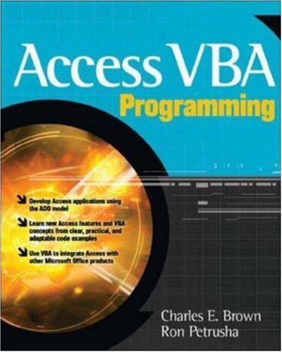 Access VBA programming