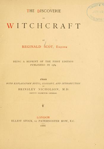 The discoverie of witchcraft