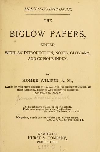 The Biglow papers
