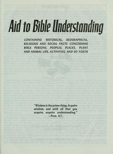 Aid to Bible understanding