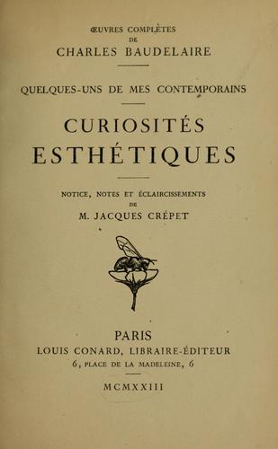 Curiosités esthétiques