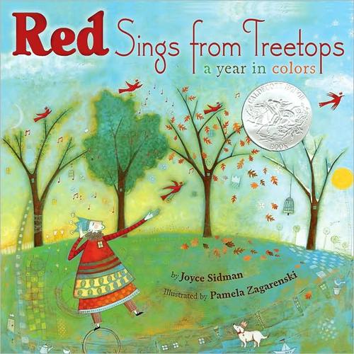 Red sings from treetops