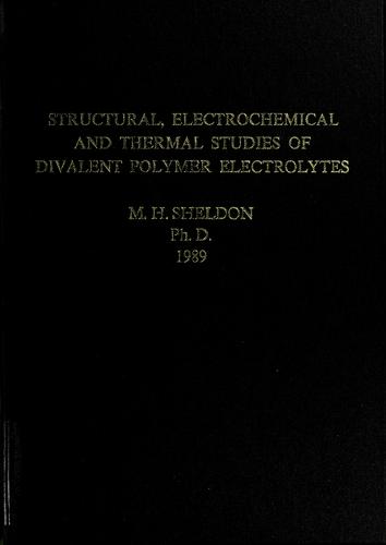Structural, electrochemical and thermal studies of divalent polymer electrolytes