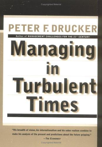Managing in Turbulent Times