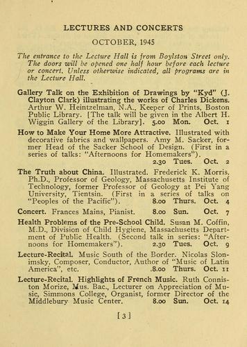 Lecture hall programs