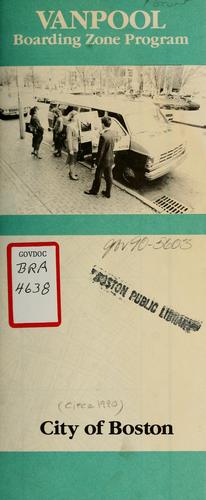 Vanpool boarding zone program