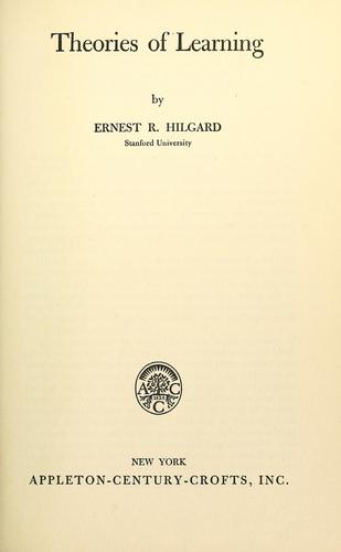 Theories of learning