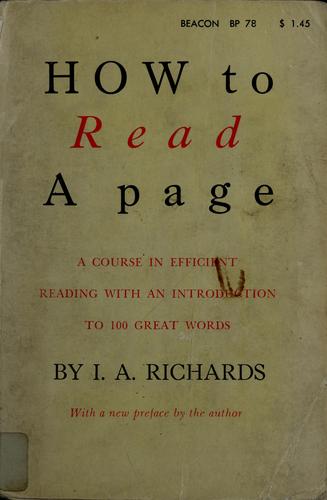 How to read a page