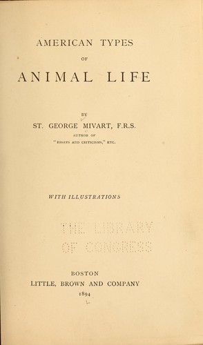 American types of animal life