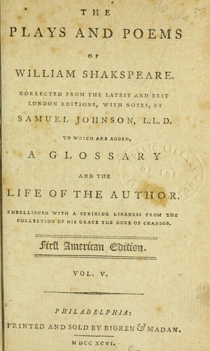 Plays (King Henry VI. Part 1 / King Henry VI. Part 2 / King Henry VI. Part 3 / King Richard III)