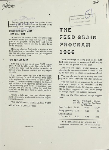 The feed grain program 1966