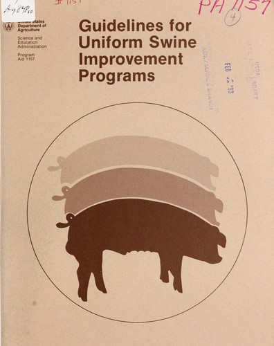 Guidelines for uniform swine improvement programs