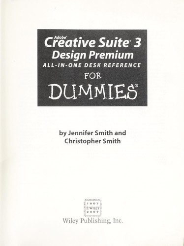 Adobe Creative Suite 3 Design Premium all-in-one desk deference for dummies