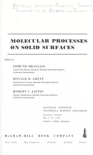 Molecular Processes on Solid Surfaces