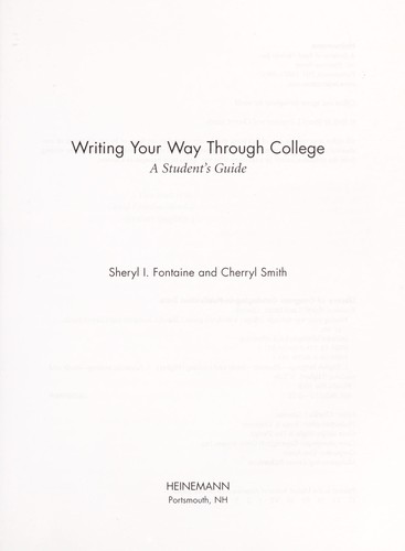 Writing your way through college