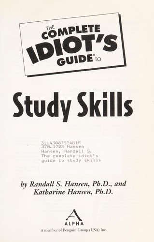 The complete idiot's guide to study skills