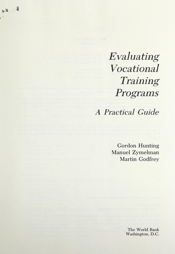 Evaluating vocational training programs