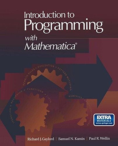 Introduction to programming with Mathematica