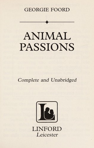 Animal passions