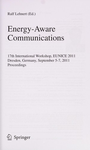 Energy-Aware Communications