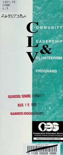 Community leadership & volunteerism programs