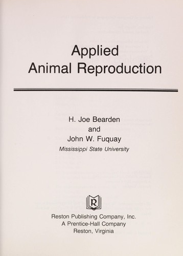 Applied animal reproduction