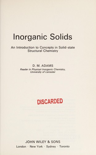 Inorganic solids