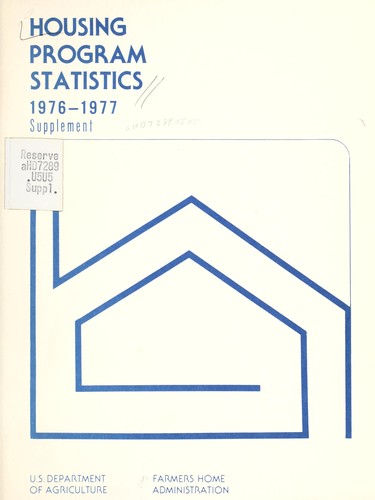 Housing program statistics, 1976-1977