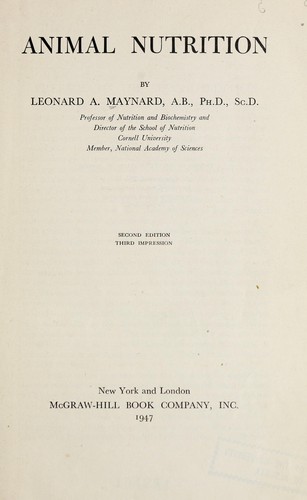 Animal nutrition