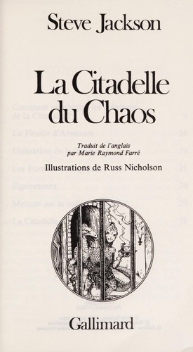 Defis fantastiques. La citadelle du Chaos
