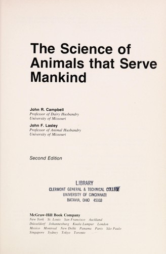 The Science of Animals that Serve Mankind