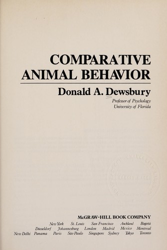 Comparative animal behavior